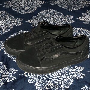 Vans velvet platform sneakers